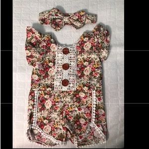 SOLD Baby girl romper